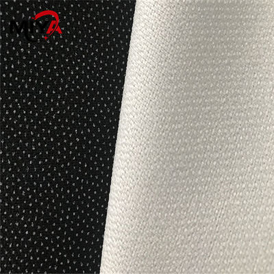 White Paste Dot 102gsm Woven Fusible Interlining