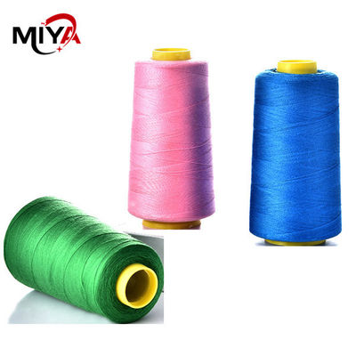 Colored Spun Polyester Thread Dyed Pattern Different Thickness