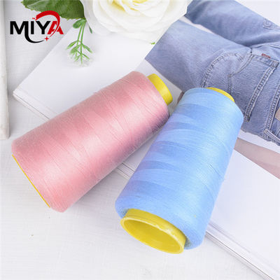 Colored 3000Y 40/2 Spun Polyester Thread Dyed Pattern