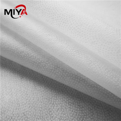 Non Woven Thermal Bond PES Double Dot Fused Interlining 100% Polyester